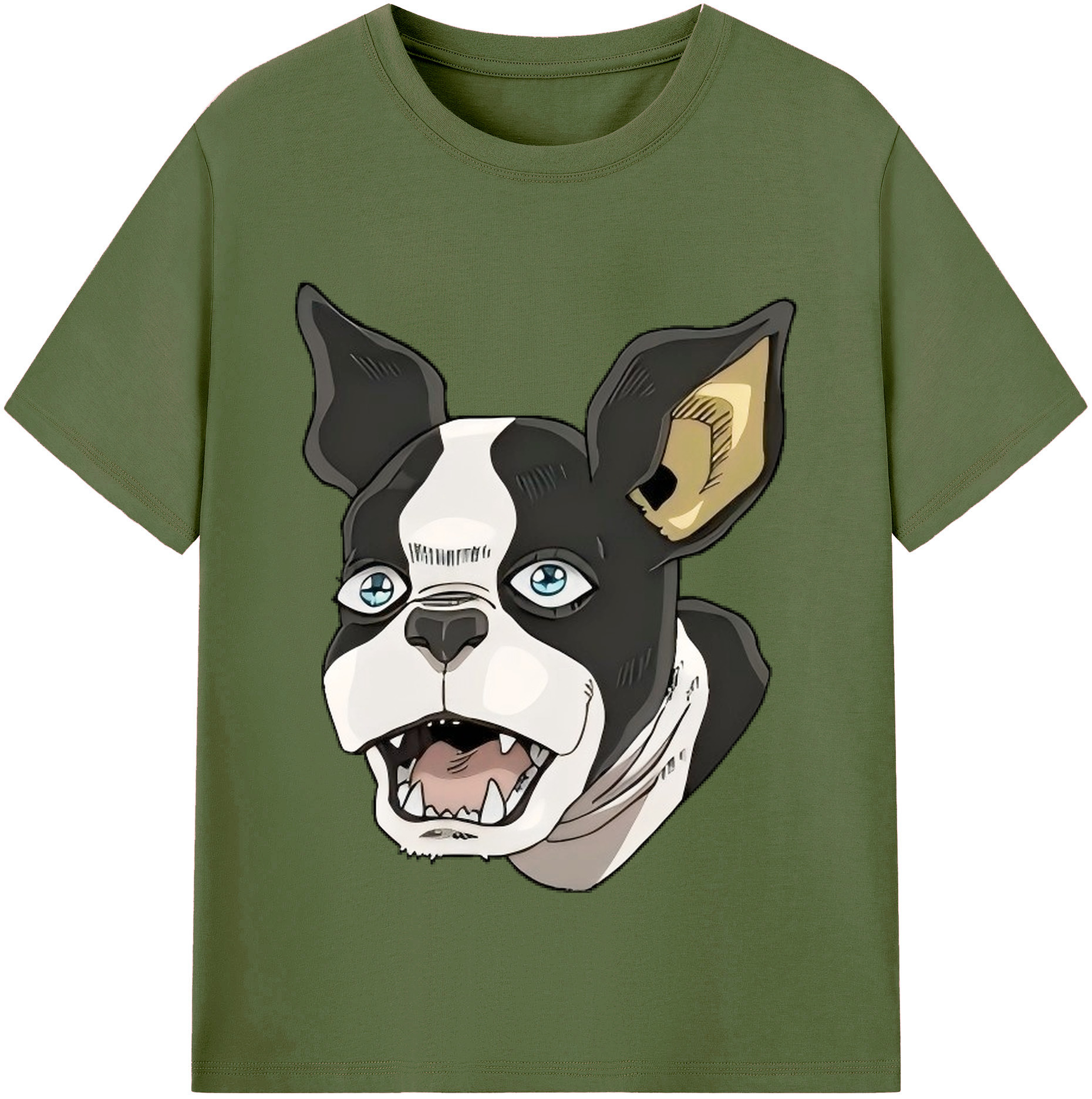 （画像用） ジョジョの奇妙な冒険 イギー JoJo's Bizarre Adventure Iggy 綿100％半袖Tシャツ（フロントプリント）